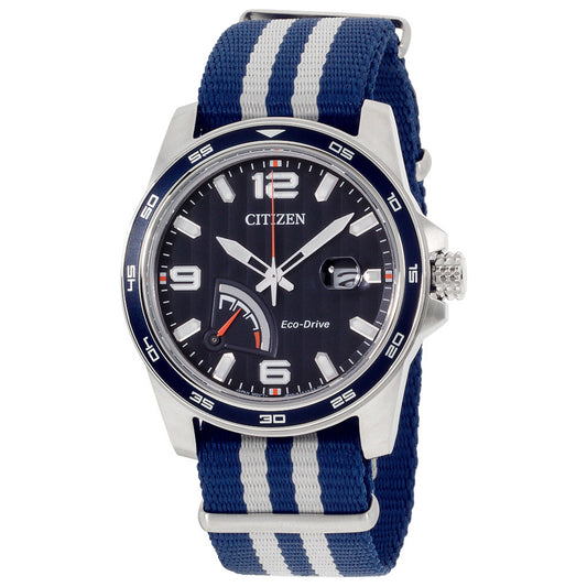 Front view of Citizen PRT Men's Solar Powered Quartz Eco-Drive Watch AW7038-04L