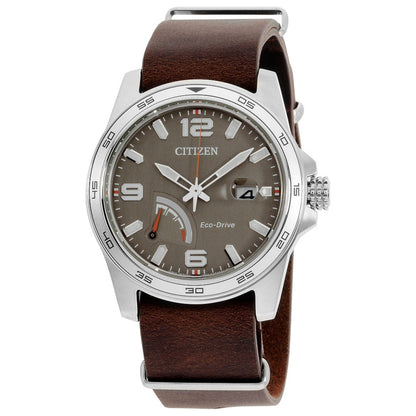 Front view of Citizen PRT Men's Solar Powered Quartz Eco-Drive Watch AW7039-01H