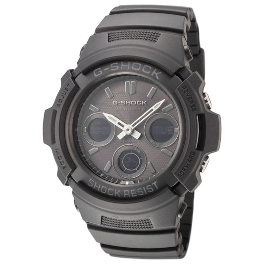 Front view of Casio G-Shock Men's Solar Powered Quartz Watch AWGM100B-1A