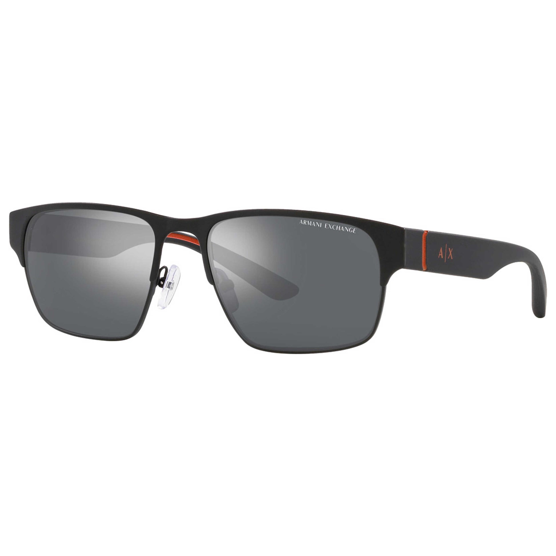 Front view of Armani Exchange Fashion Men's Sunglasses AX2046S-60006G-57