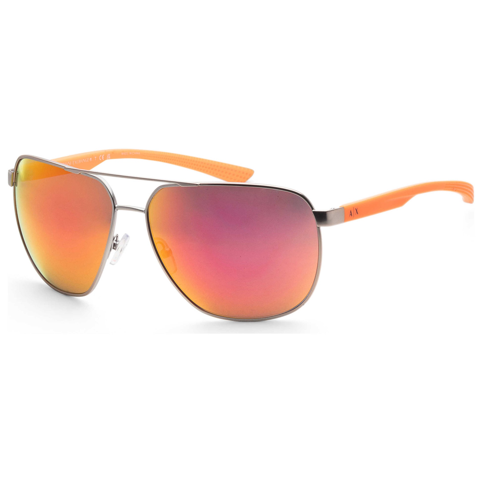Front view of Armani Exchange Fashion Men's Sunglasses AX2047S-60456Q-63