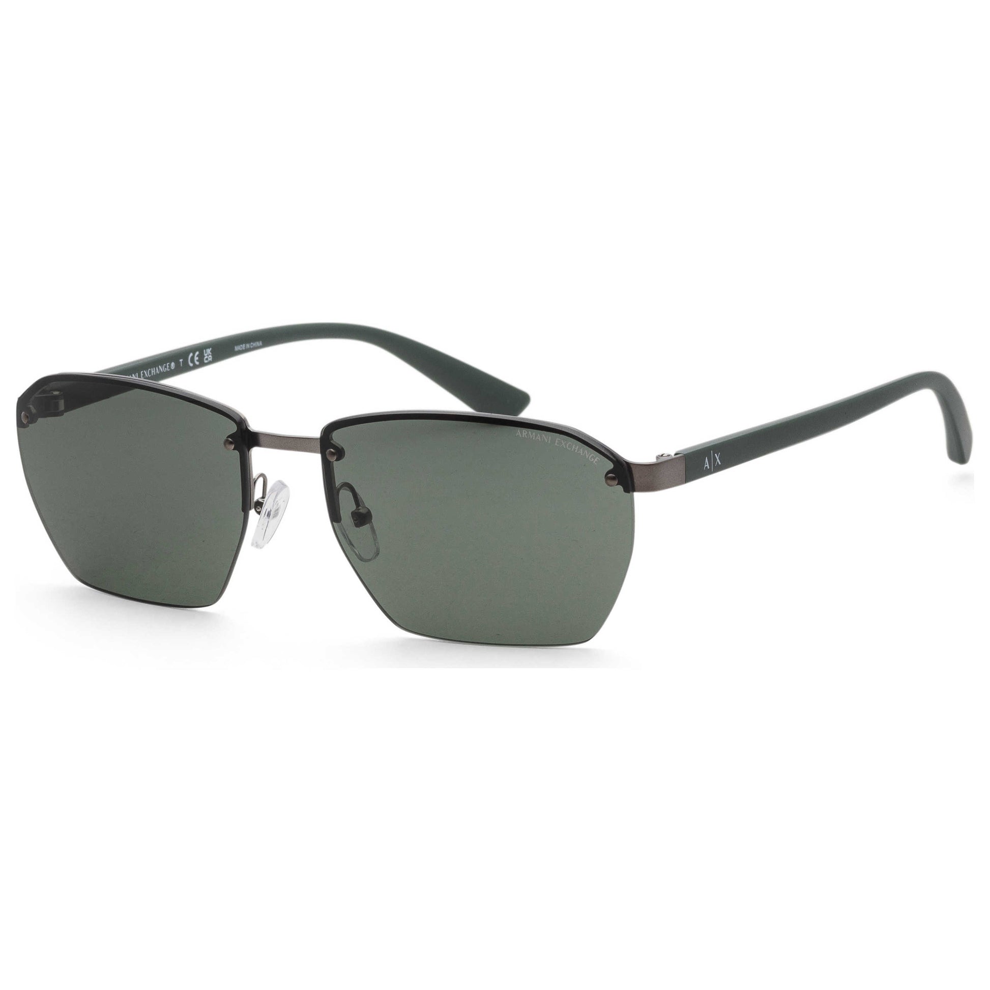 Front view of Armani Exchange Fashion Men's Sunglasses AX2048S-600371-59