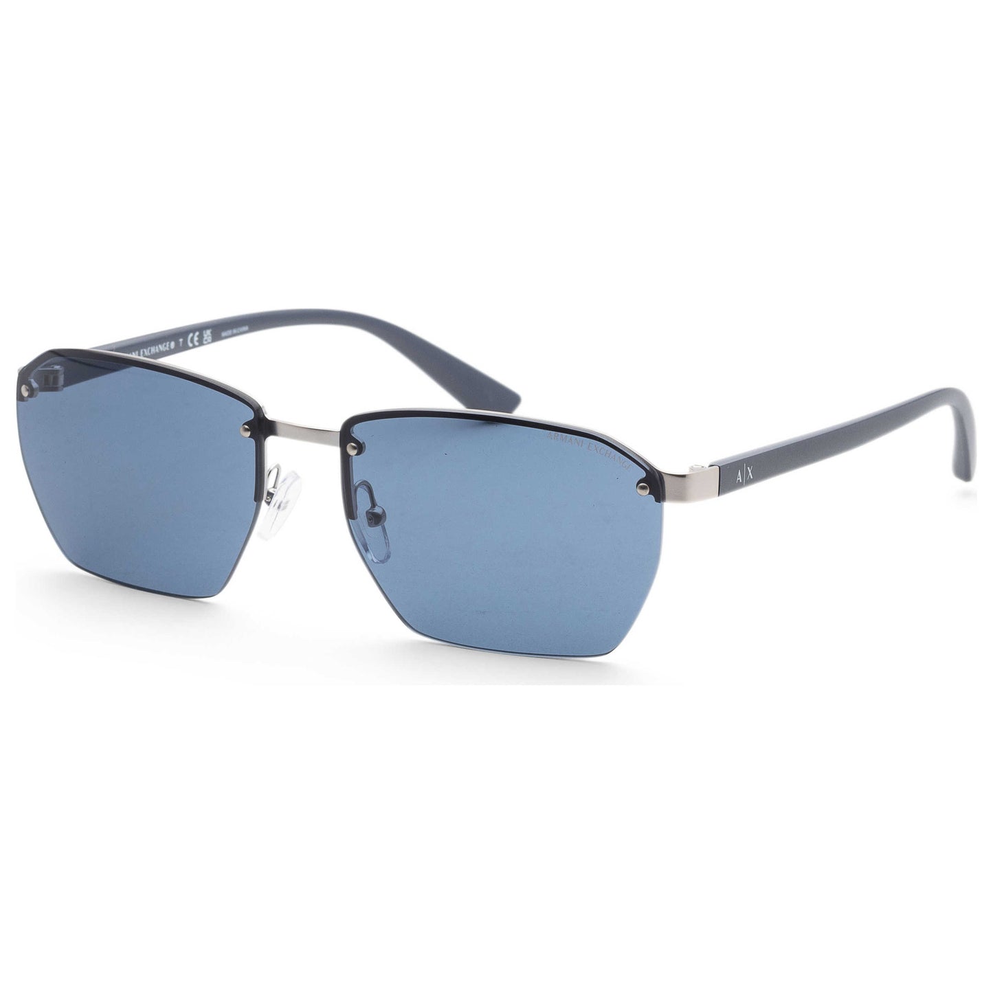 Front view of Armani Exchange Fashion Men's Sunglasses AX2048S-604580-59