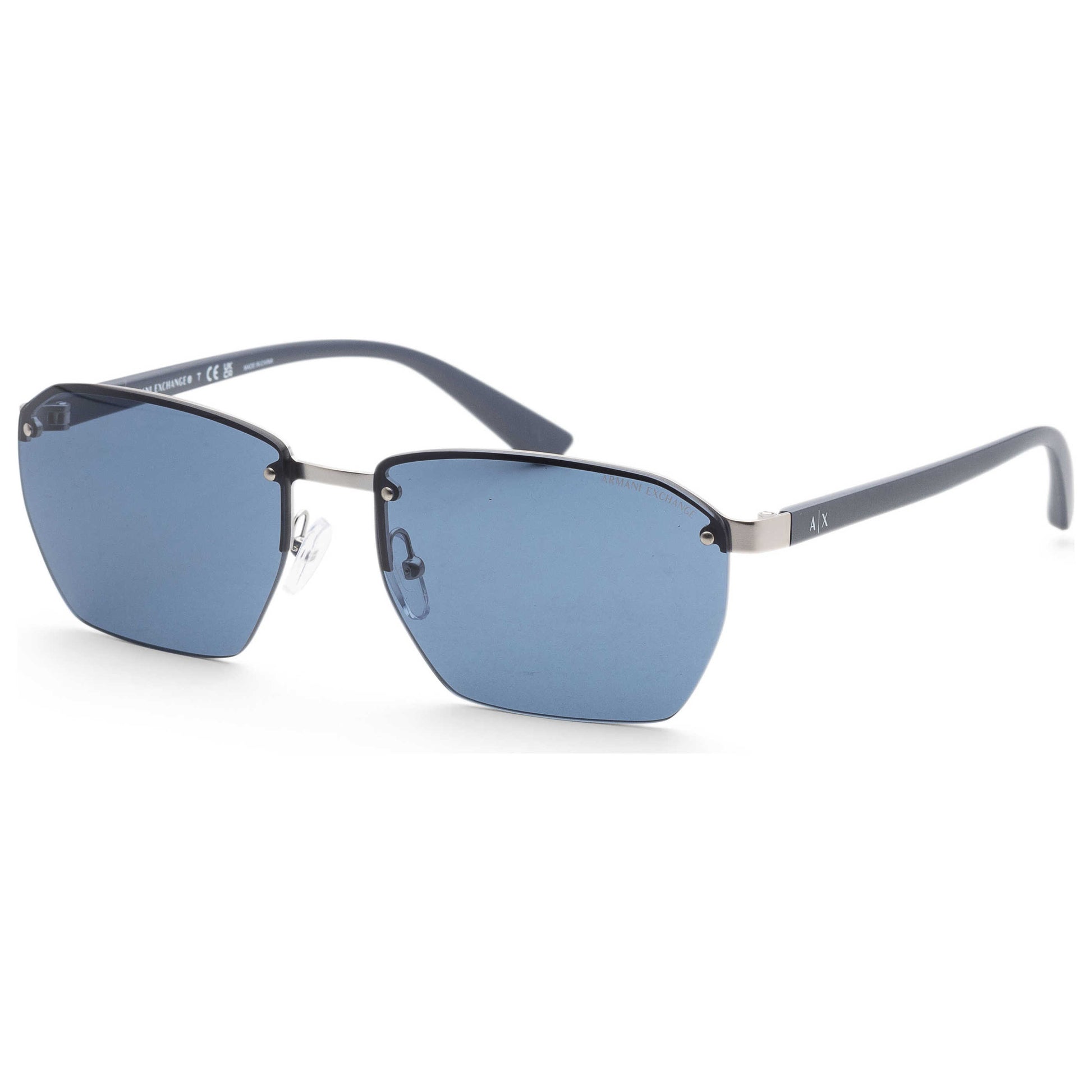 Front view of Armani Exchange Fashion Men's Sunglasses AX2048S-604580-59