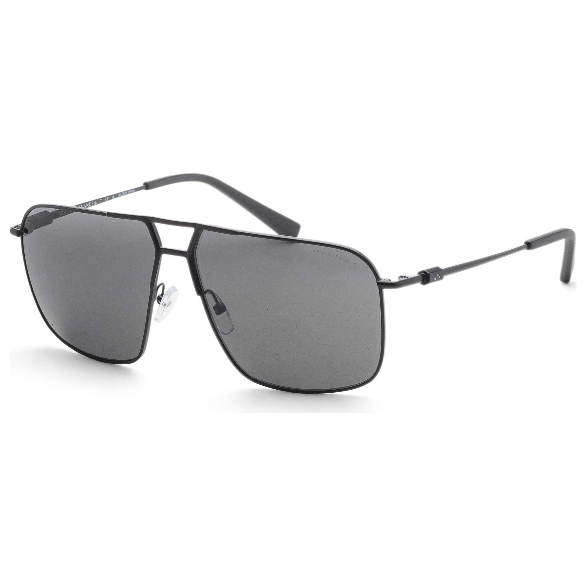 Front view of Armani Exchange Fashion Men's Sunglasses AX2050S-600087-60
