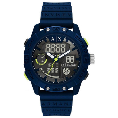 Front view of Armani Exchange D-Bolt Men's Quartz Watch AX2962