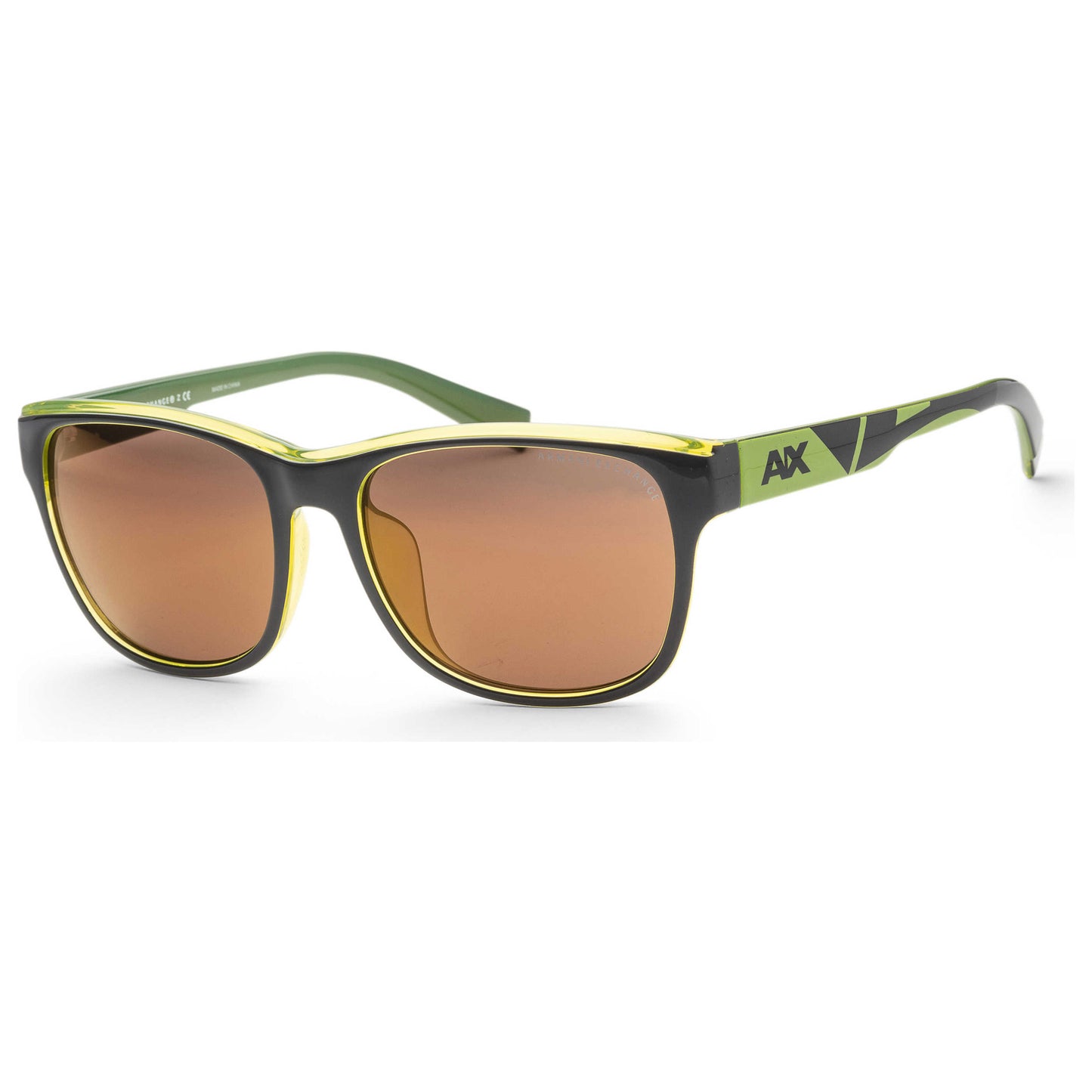 Front view of Armani Exchange Fashion Men's Sunglasses AX4036F-814373