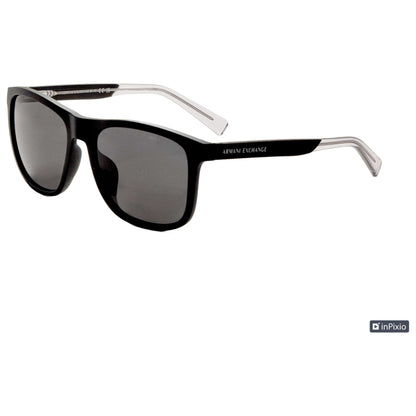 Front view of Armani Exchange Men's Sunglasses AX4049SF-818287-57