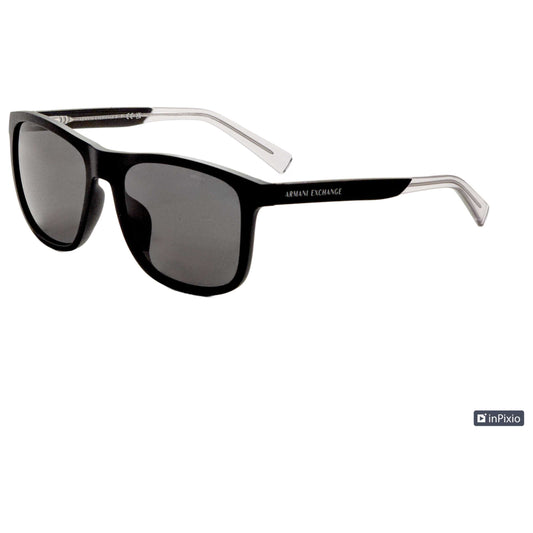Front view of Armani Exchange Men's Sunglasses AX4049SF-818287-57