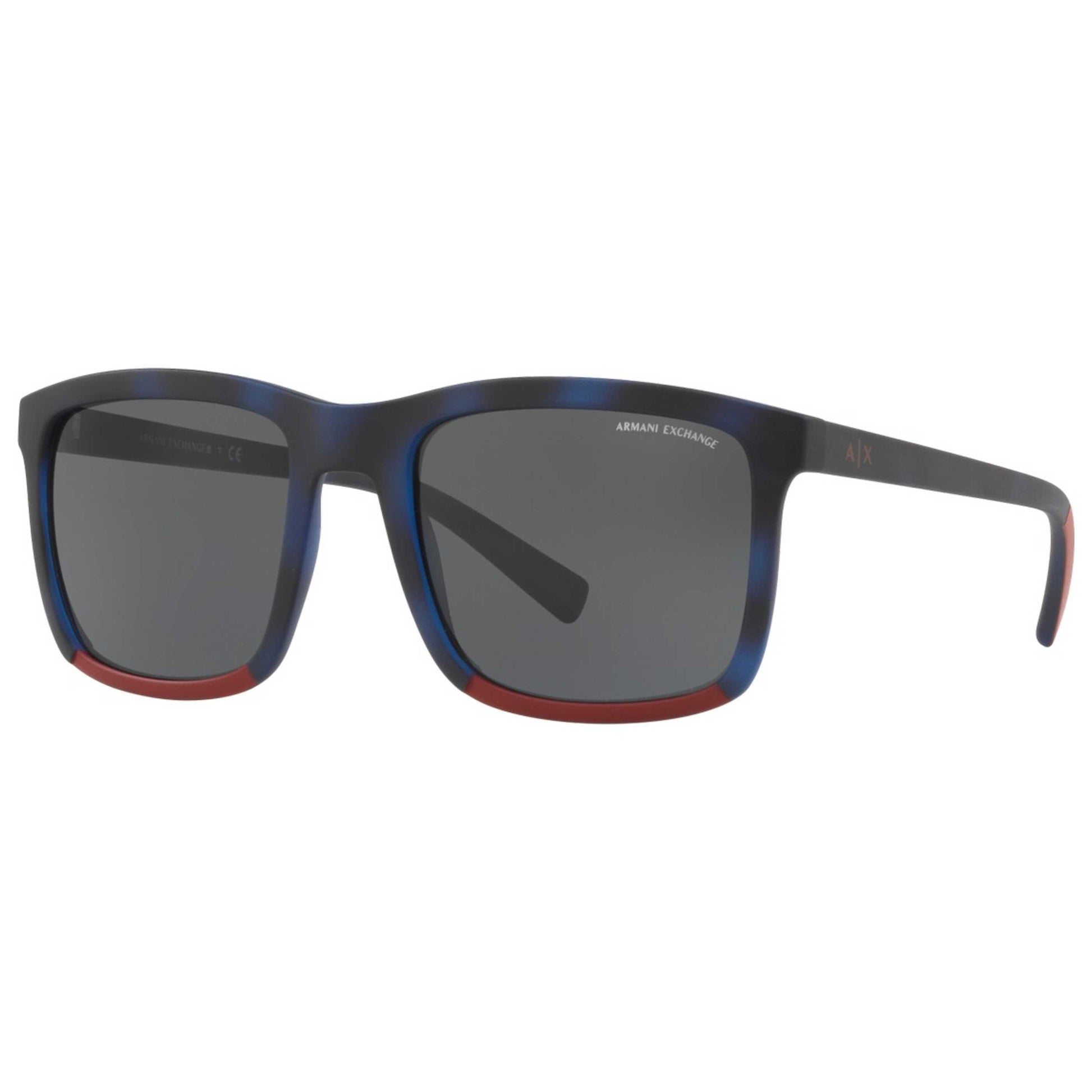 Front view of Armani Exchange Fashion Men's Sunglasses AX4067S-823087-55