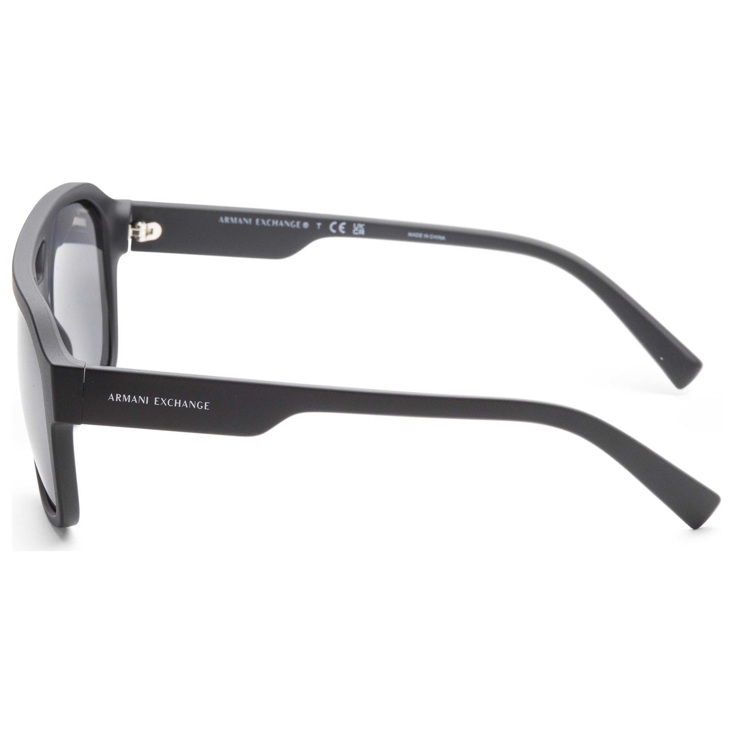 Left view of Armani Exchange Fashion Men's Sunglasses AX4074S-80786G-57