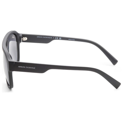 Left view of Armani Exchange Fashion Men's Sunglasses AX4074S-80786G-57