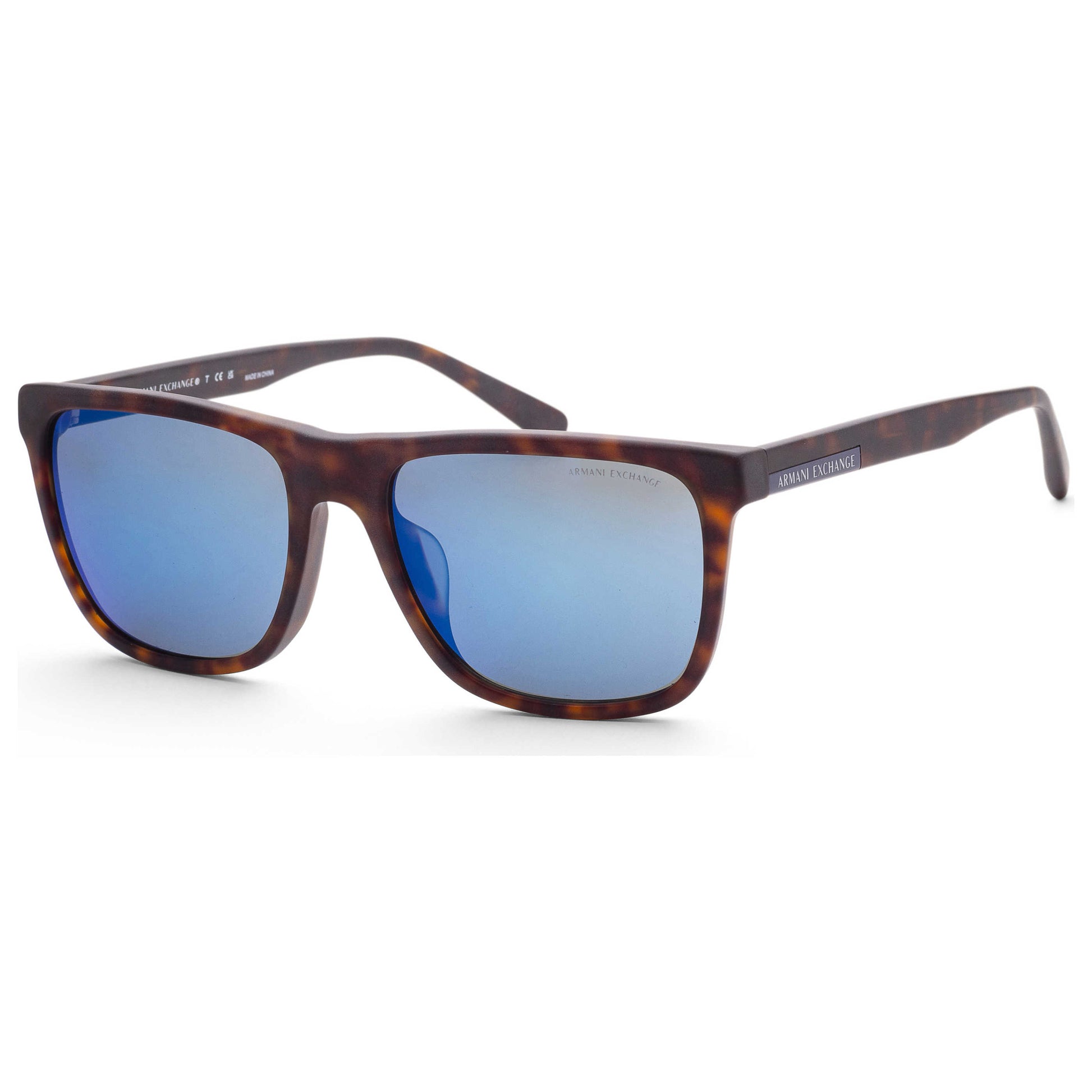 Front view of Armani Exchange Fashion Men's Sunglasses AX4080SF-802980-57
