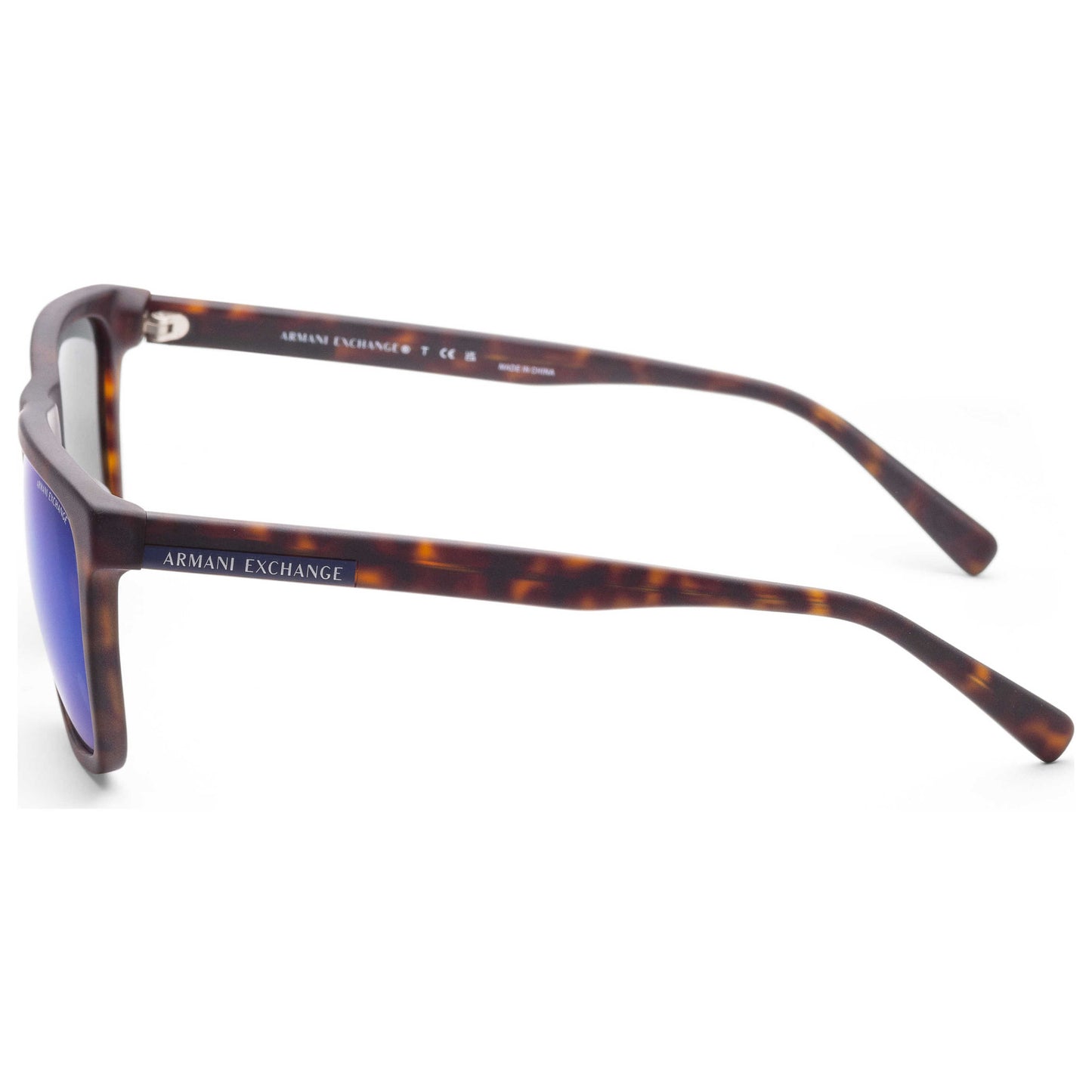 Left view of Armani Exchange Fashion Men's Sunglasses AX4080SF-802980-57
