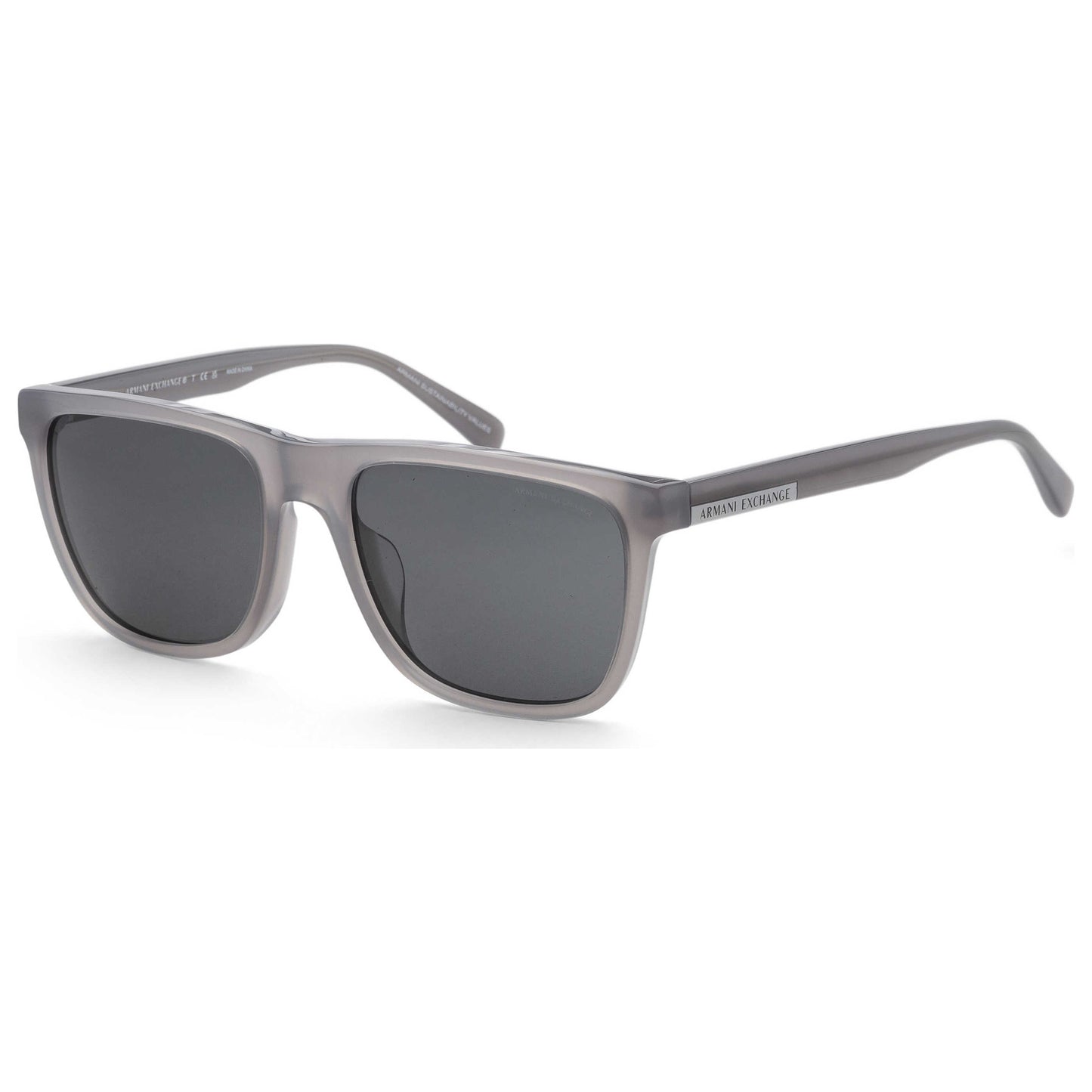 Front view of Armani Exchange Fashion Men's Sunglasses AX4080SF-832887-57