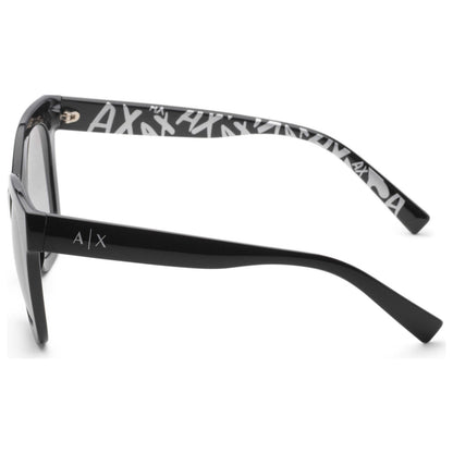 Left view of Armani Exchange Women's Sunglasses AX4087S-81586V-49