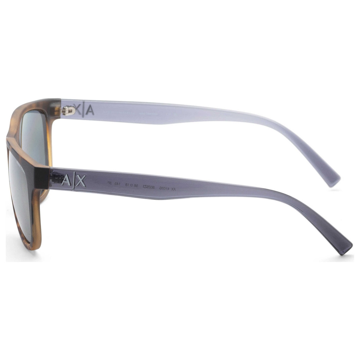 Left view of Armani Exchange Men's Sunglasses AX4103S-8029Z3-56