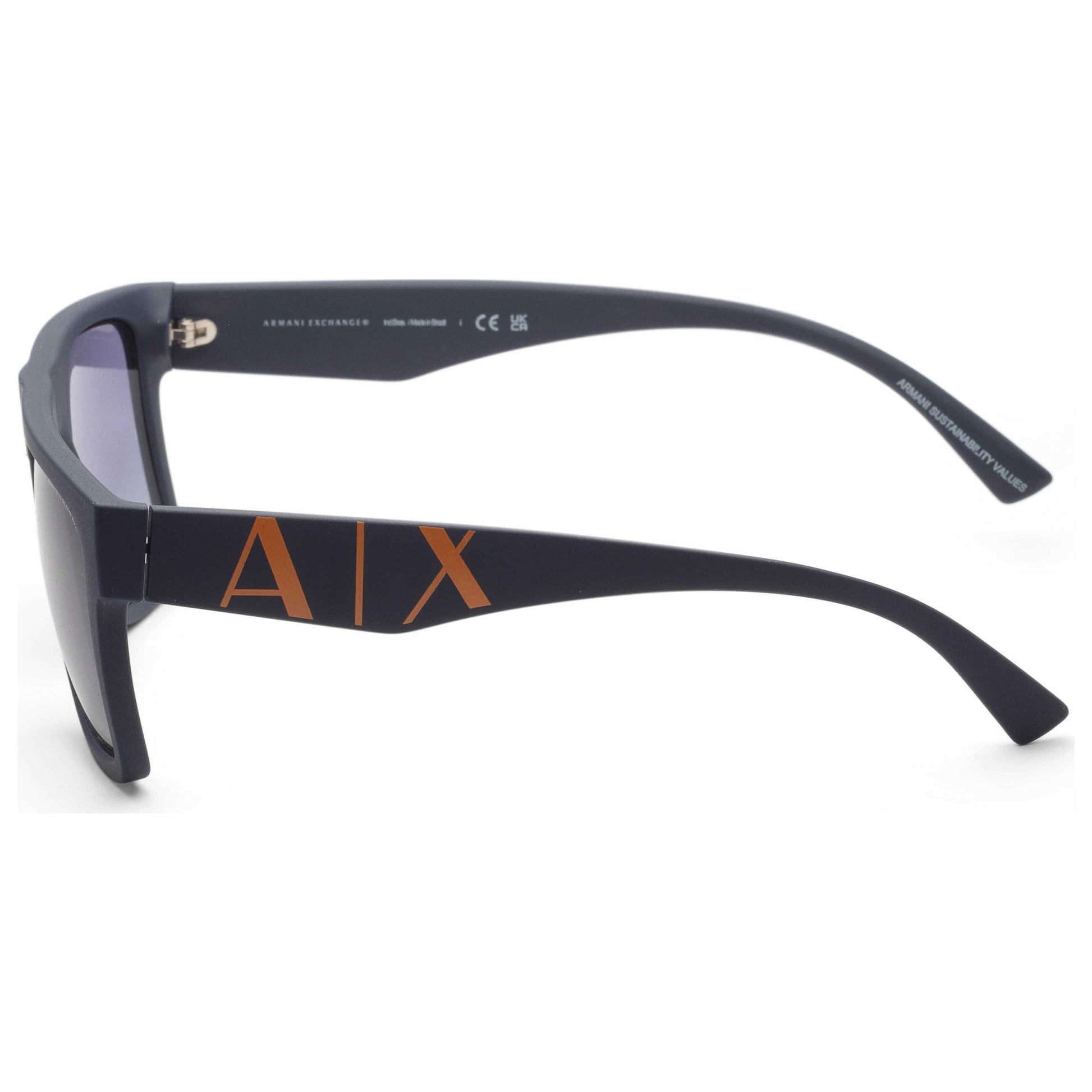 Left view of Armani Exchange Men's Sunglasses AX4113S-81814L-55