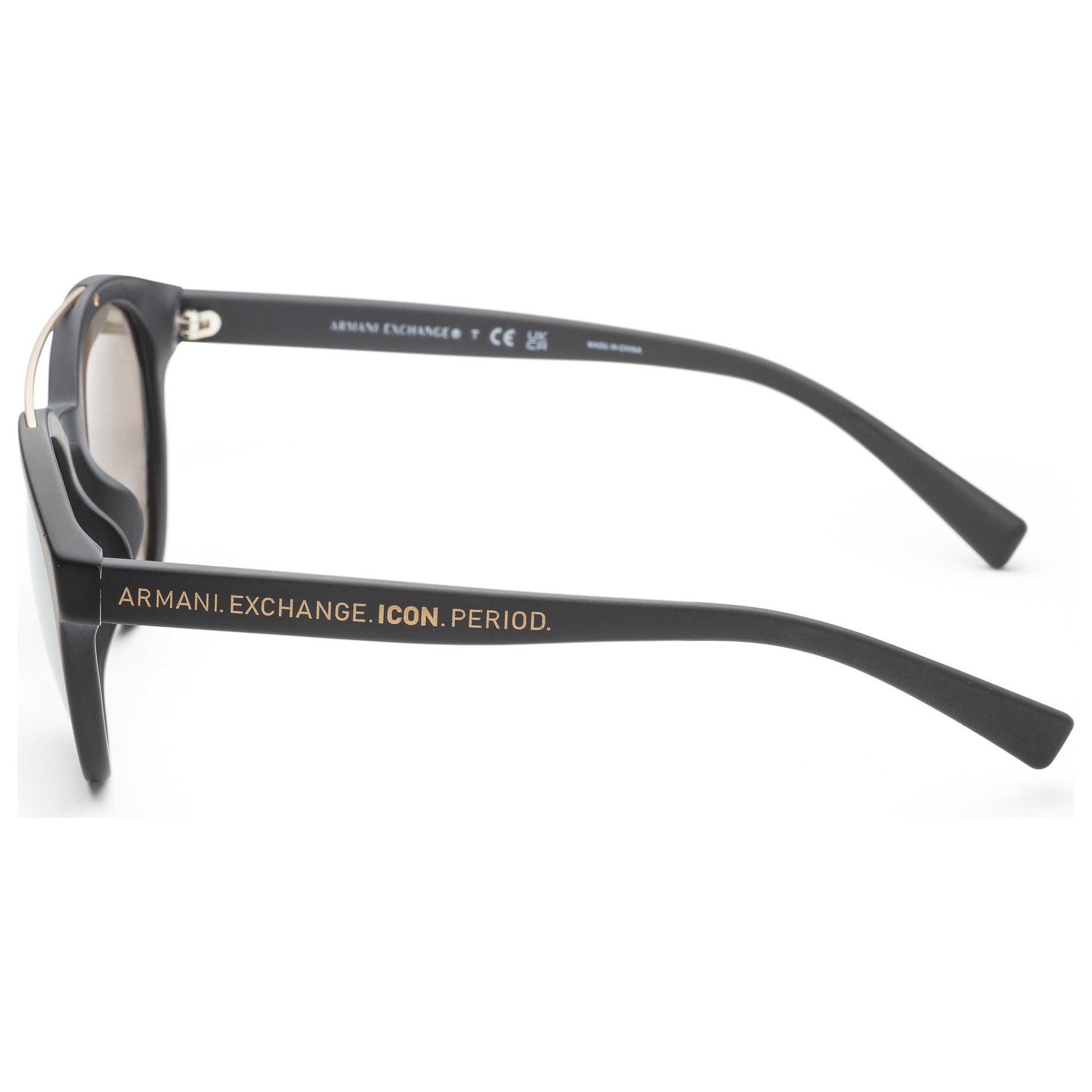 Left view of Armani Exchange Fashion Men's Sunglasses AX4118SF-80785A