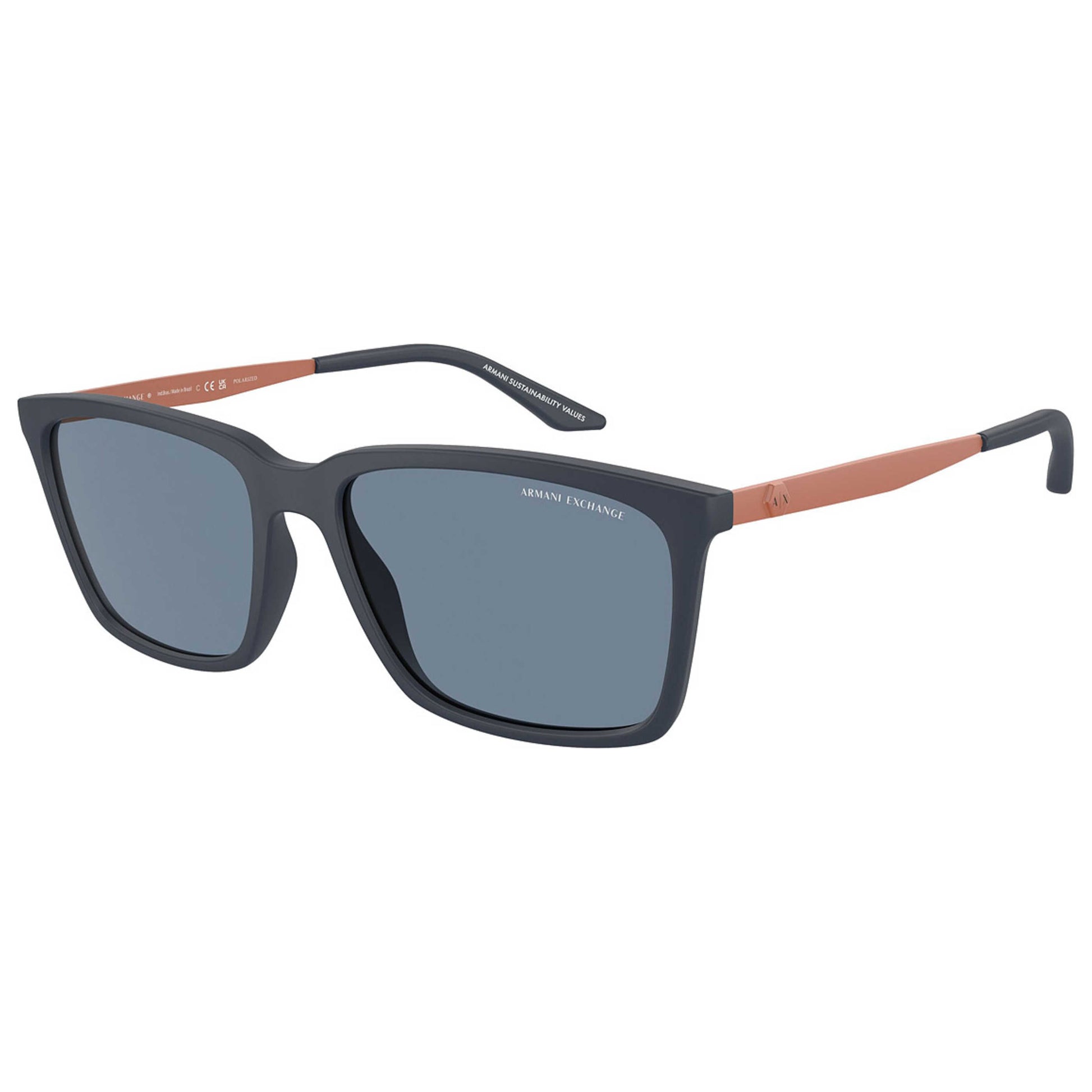 Front view of Armani Exchange Fashion Men's Sunglasses AX4138SF-81812V-57