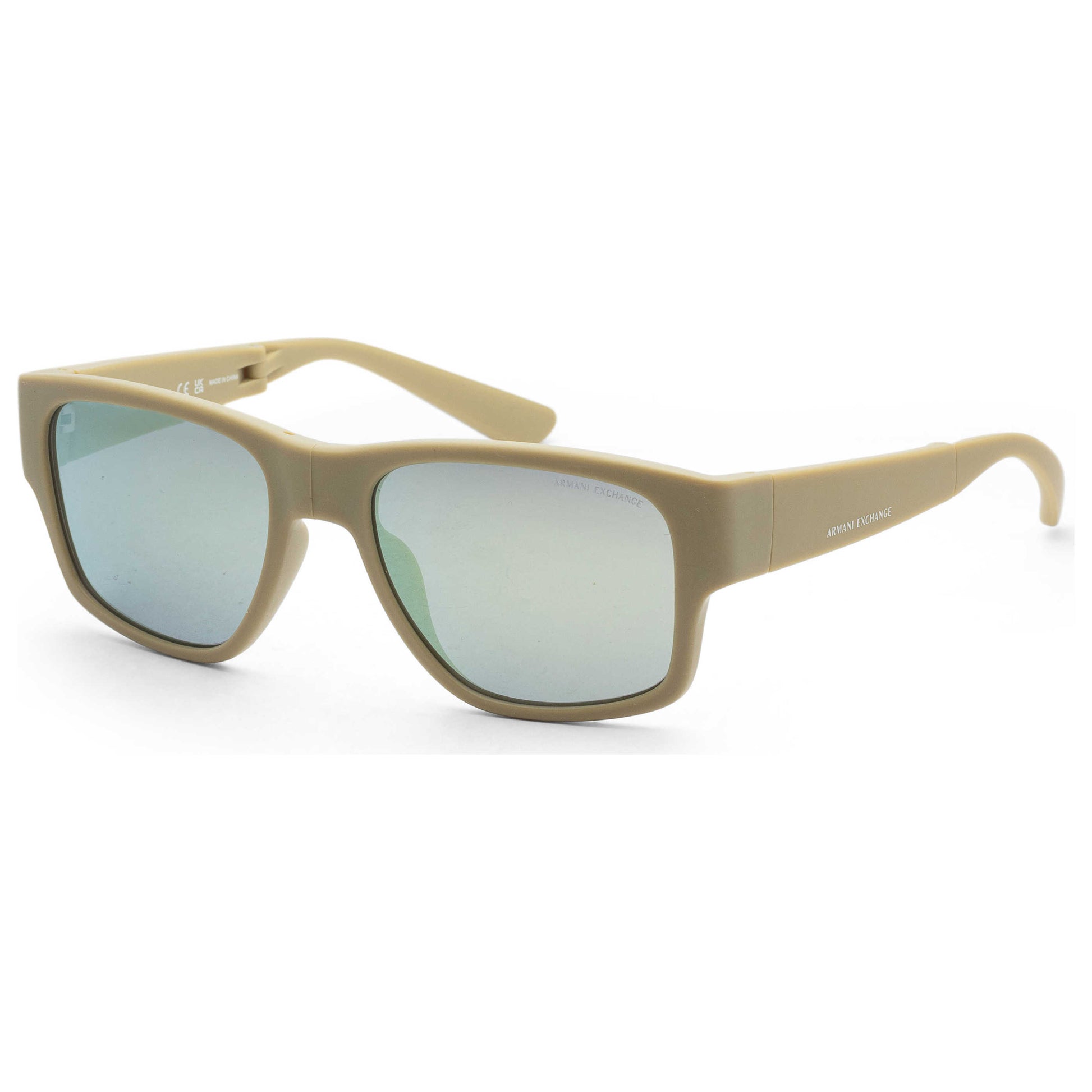 Front view of Armani Exchange Fashion Men's Sunglasses AX4141SU-8348-2-56
