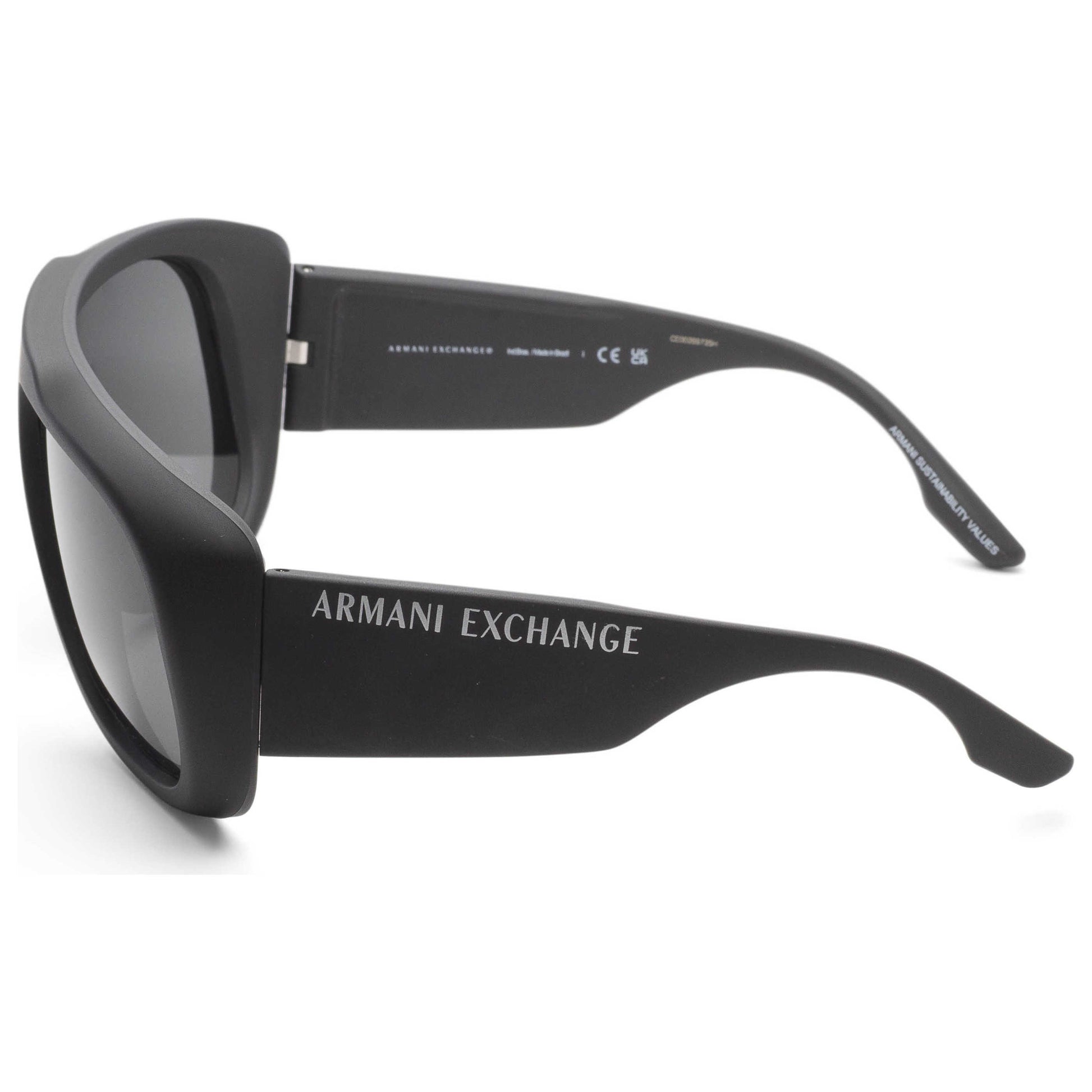 Left view of Armani Exchange Men's Sunglasses AX4143SU-808787-67