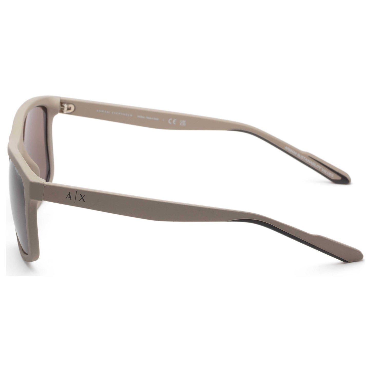 Left view of Armani Exchange Men's Sunglasses AX4149SU-836173-56