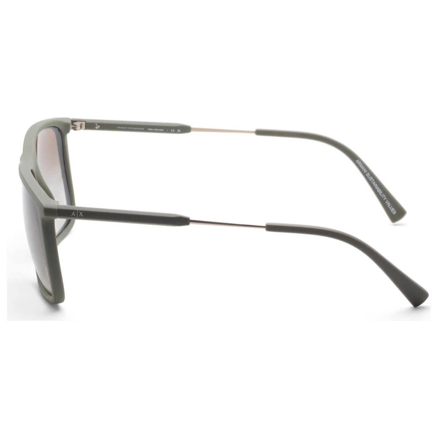 Left view of Armani Exchange Men's Sunglasses AX4160S-838113-57