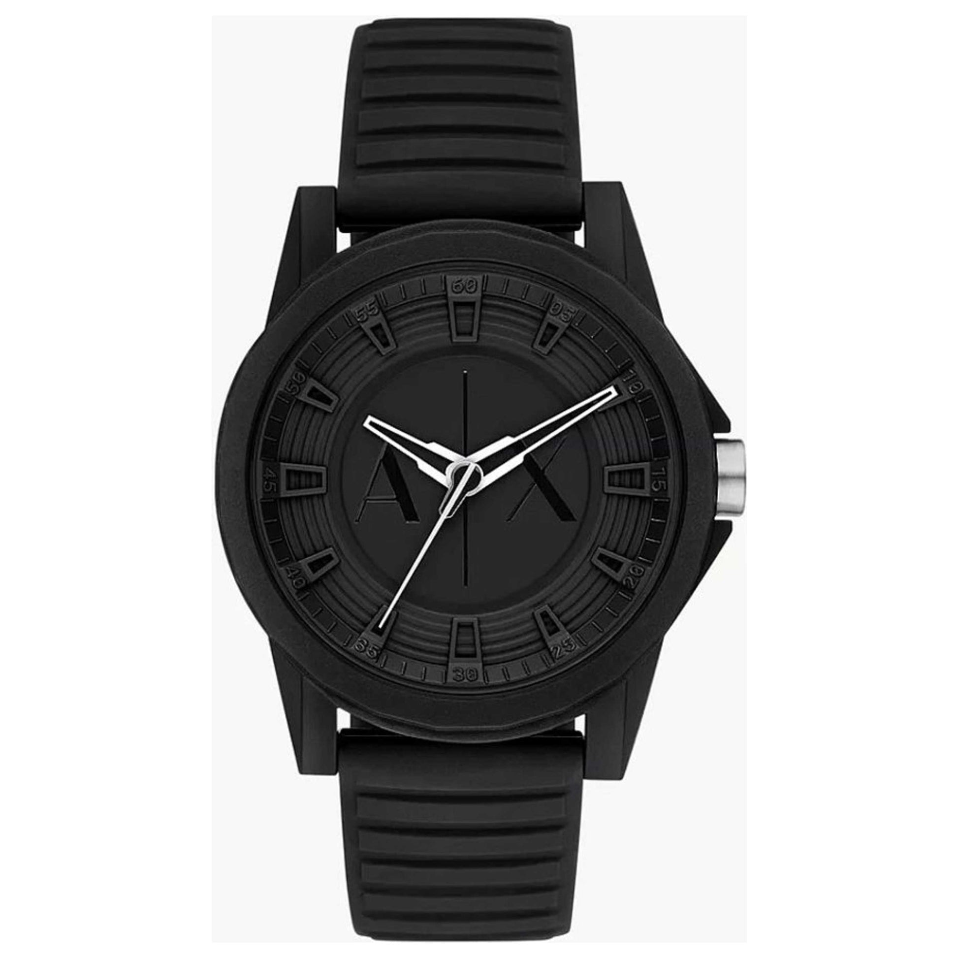 Front view of Armani Exchange Outerbanks Men's Quartz Watch AX7159SET