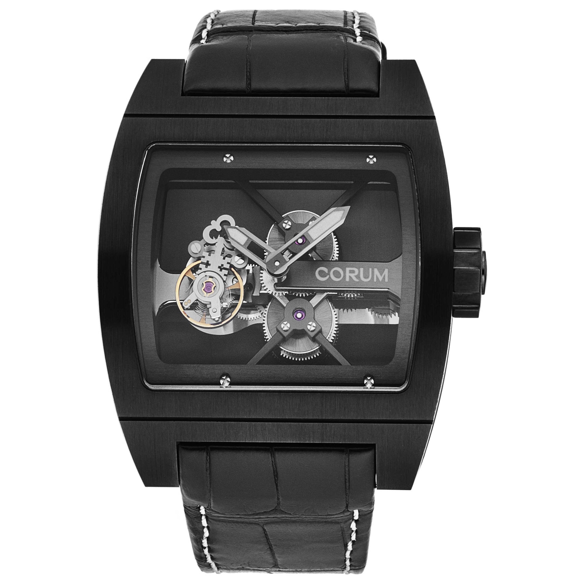 Front view of Corum Ti Bridge Men's Manual-Wind Watch B022/00936