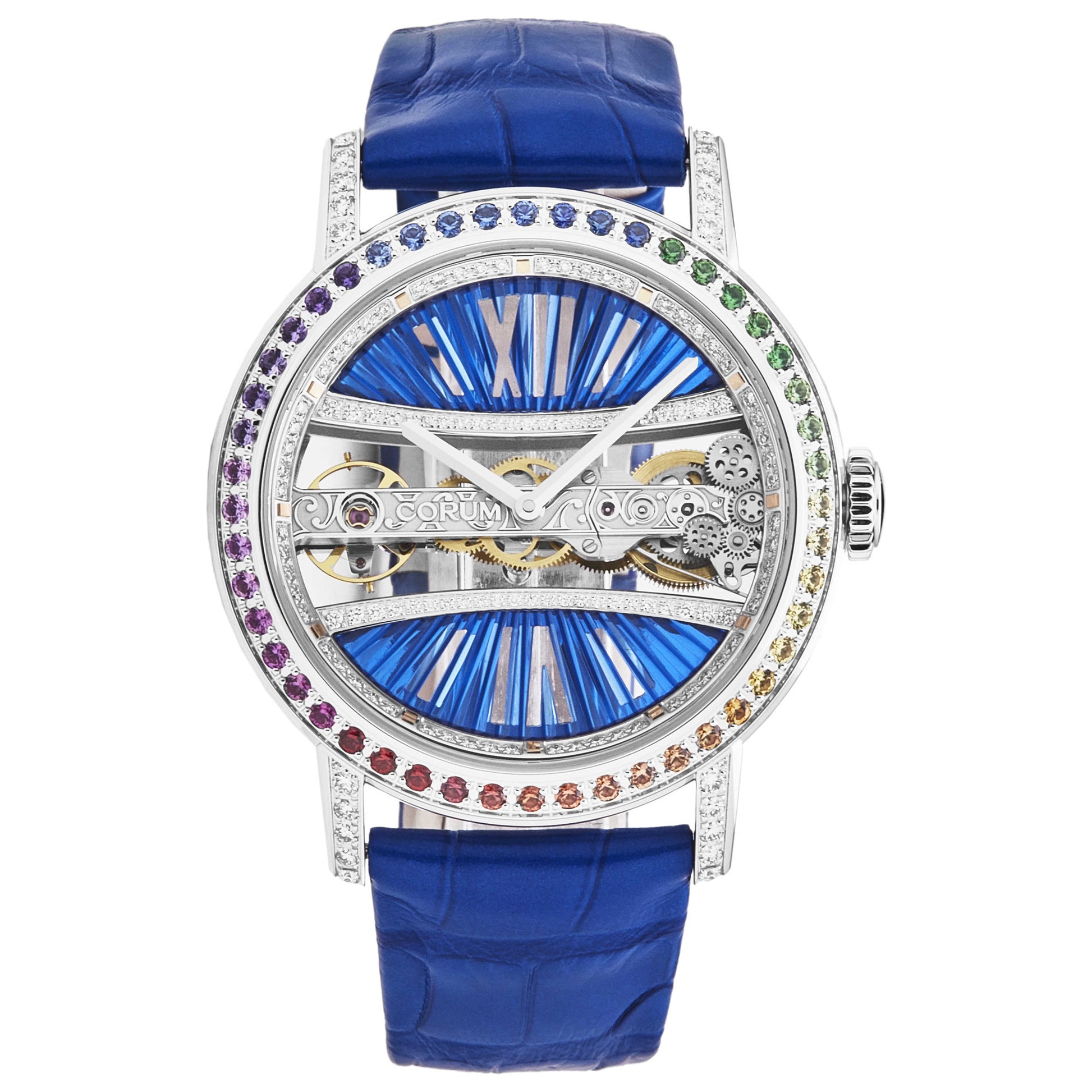 Front view of Corum Golden Bridge Women's Manual-Wind Watch B113/03852