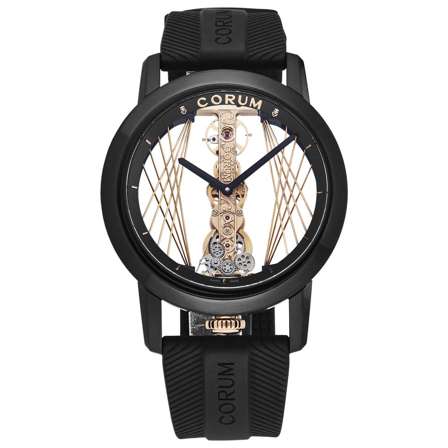 Front view of Corum Golden Bridge Men's Manual-Wind Watch B113/03951