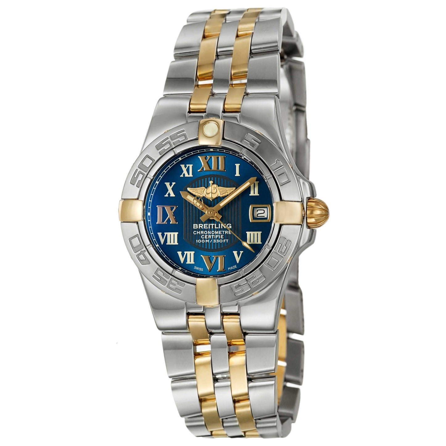 Front view of Breitling Windrider Women's Swiss Quartz (Battery-Powered) Certified Chronometer Watch B71340L2-C779-368D