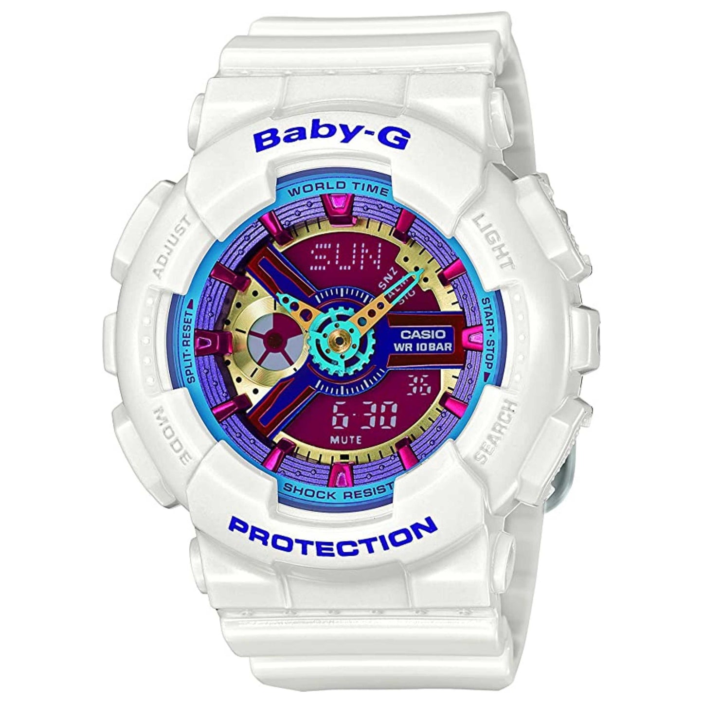 Front view of Casio Baby-G Women's Quartz Watch BA-112-1ASDR
