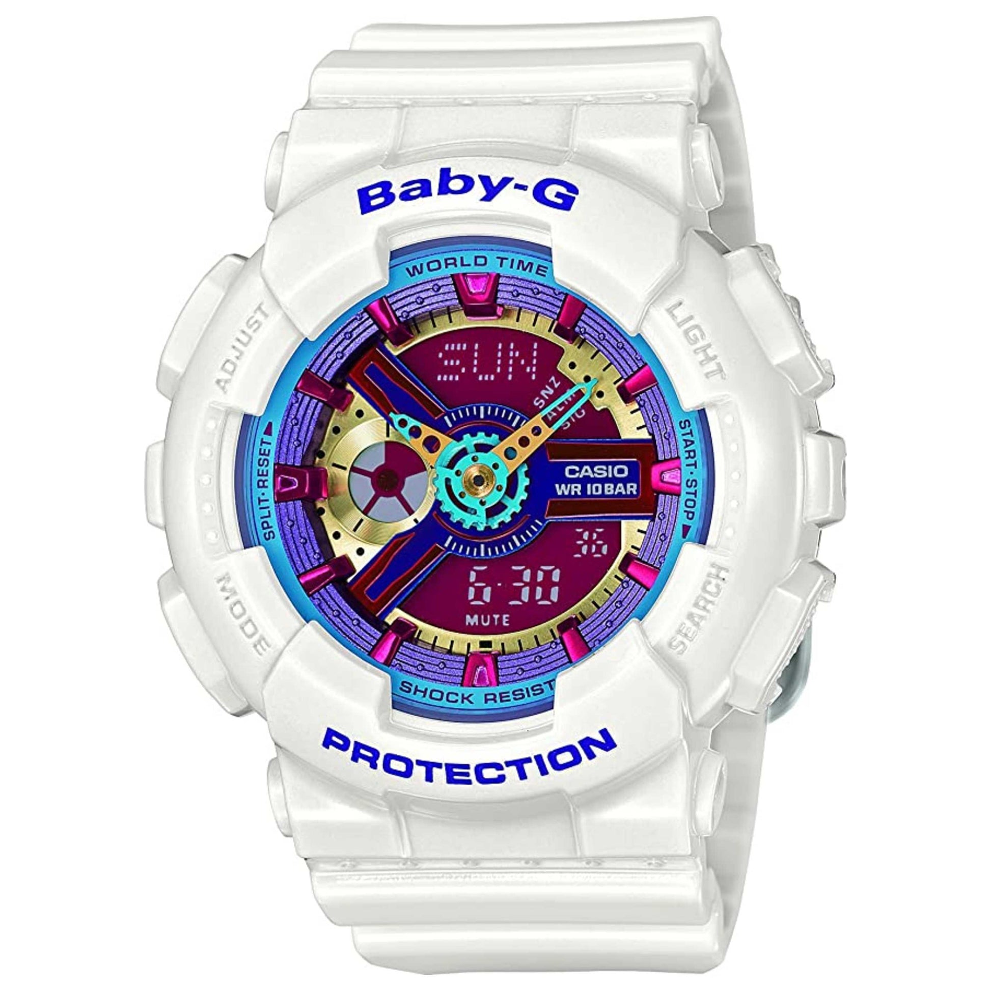 Front view of Casio Baby-G Women's Quartz Watch BA-112-1ASDR