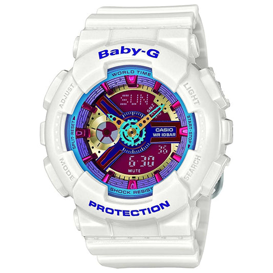 Front view of Casio Baby-G Women's Quartz Watch BA-112-1ASDR