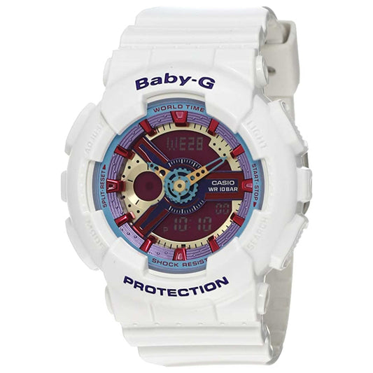 Front view of Casio Baby-G Women's Quartz Watch BA-112-7ASDR