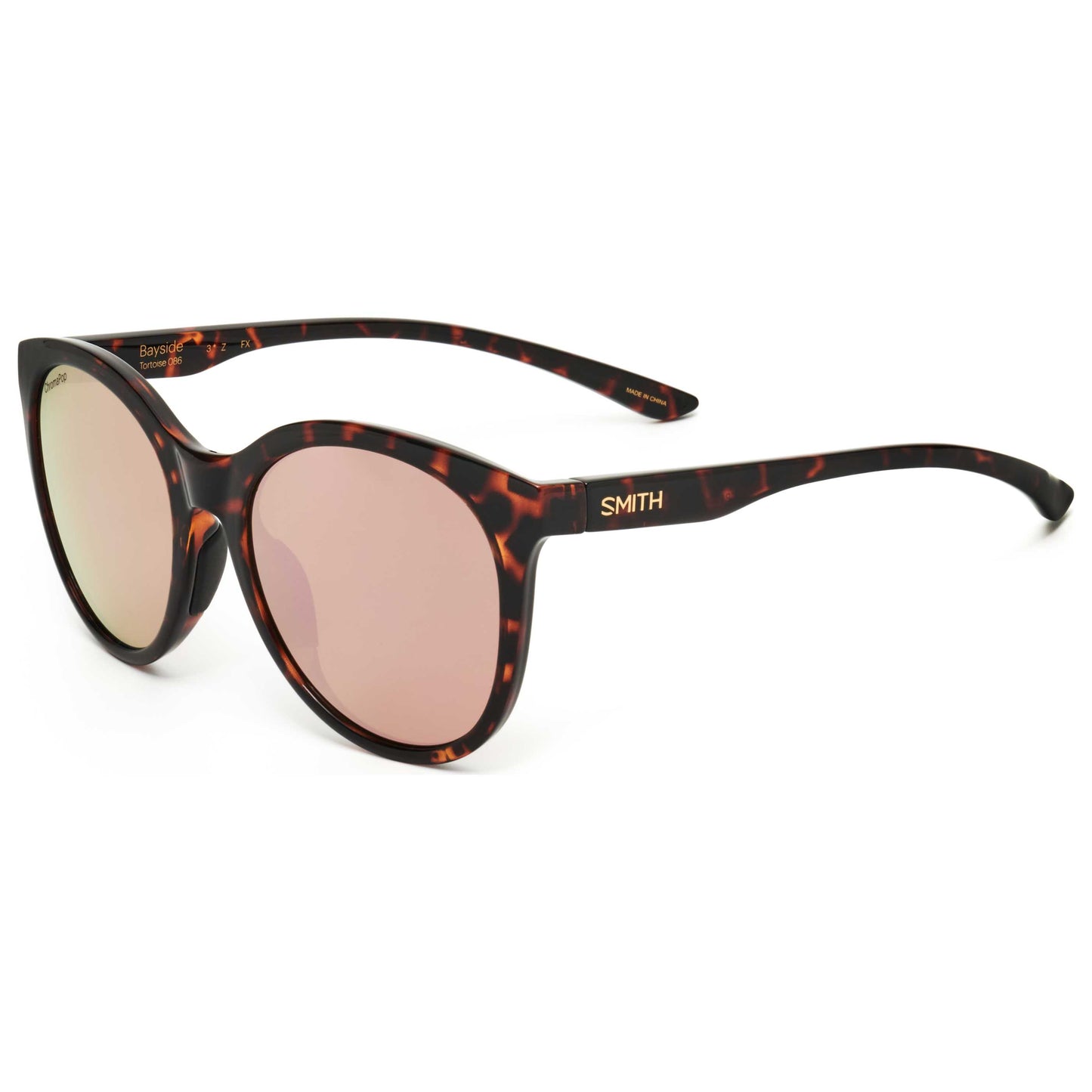 Front view of Smith Optics Bayside Unisex Sunglasses BAYSIDE-086-54-PNK