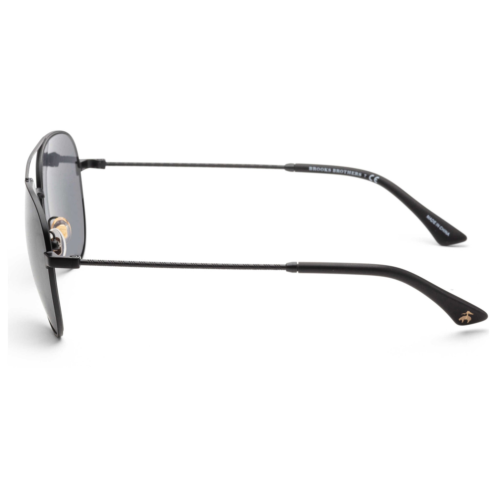 Left view of Brooks Brothers Fashion Men's Sunglasses BB4056-15026G-58