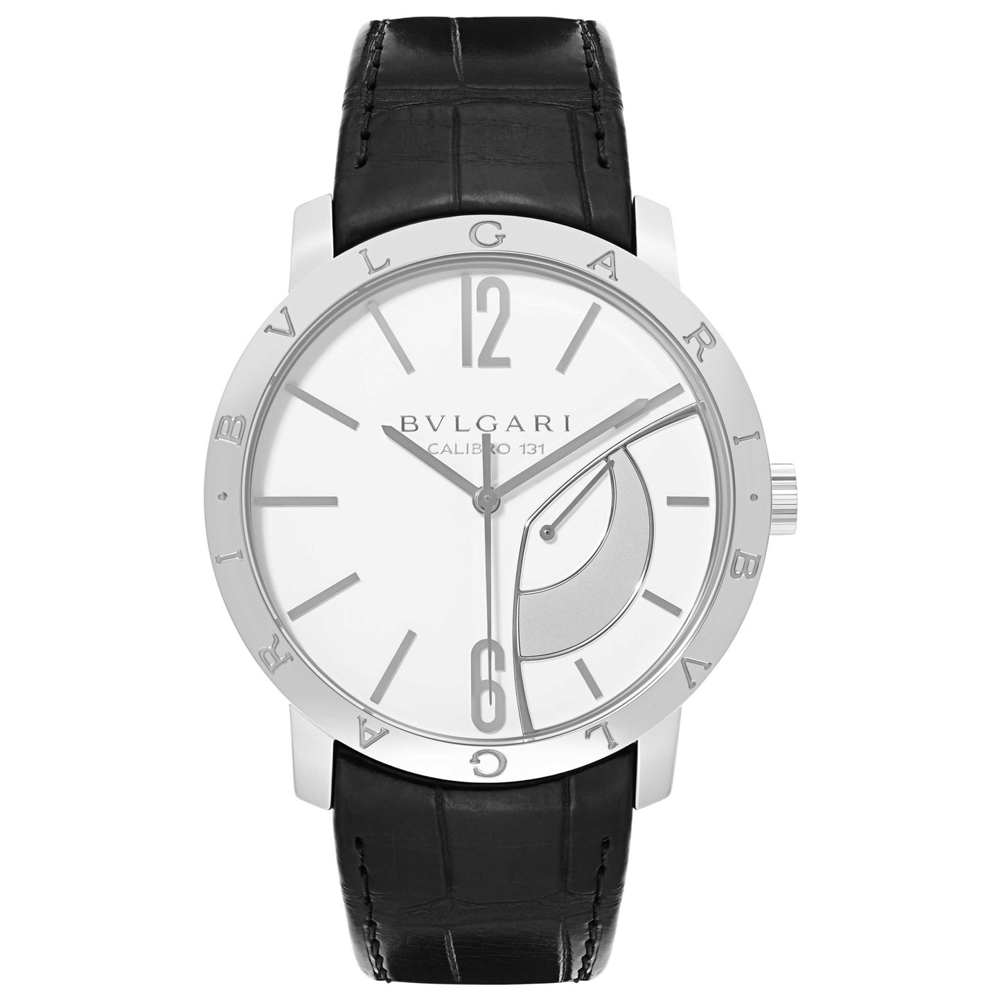 Front view of Bulgari Bvlgari Bvlgari Men's Manual-Wind Watch BB43WSL