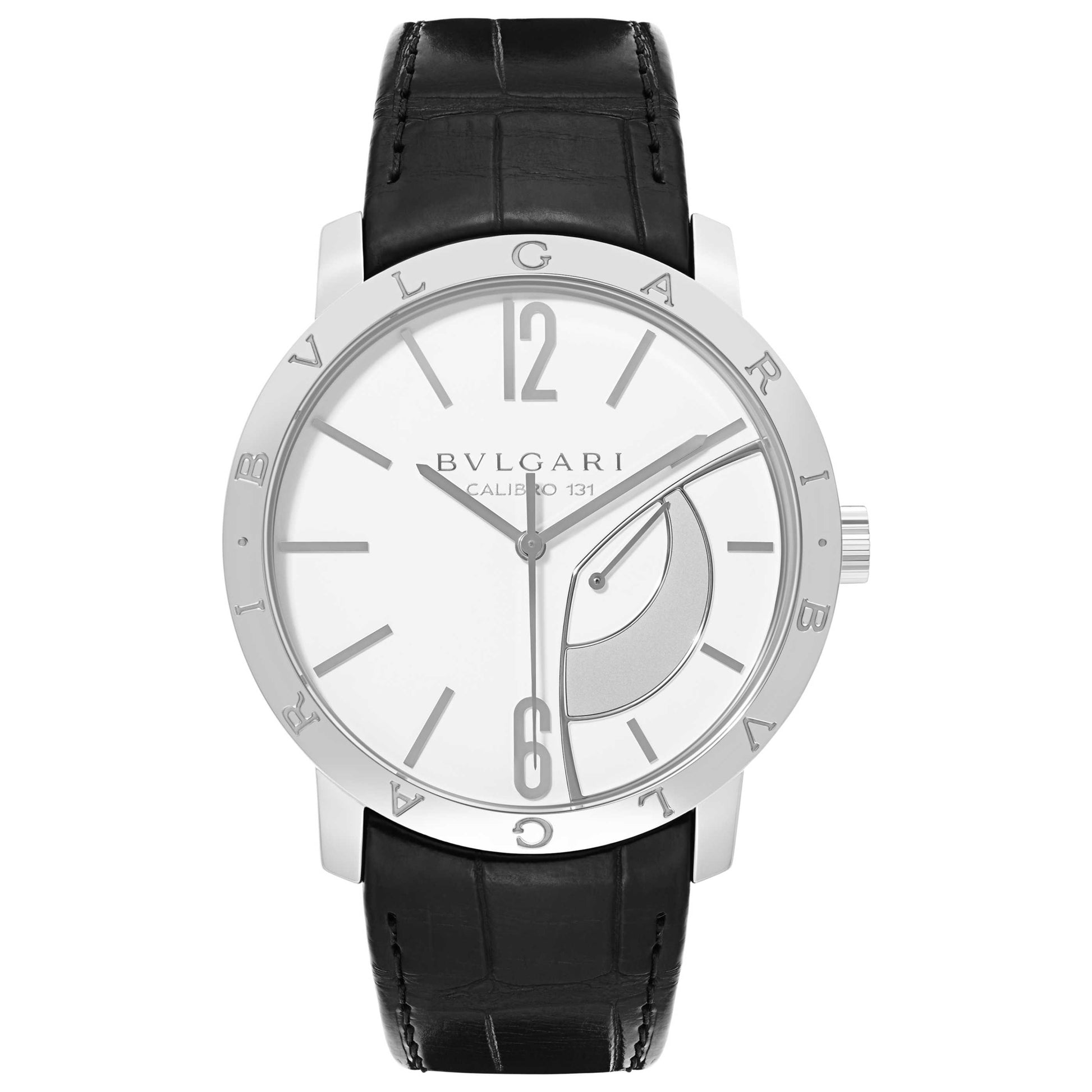 Front view of Bulgari Bvlgari Bvlgari Men's Manual-Wind Watch BB43WSL