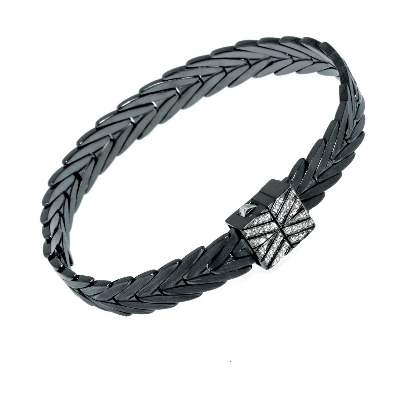 Front view of John Hardy Elegant Women's Bracelet BBP932692BHBRDDIXM