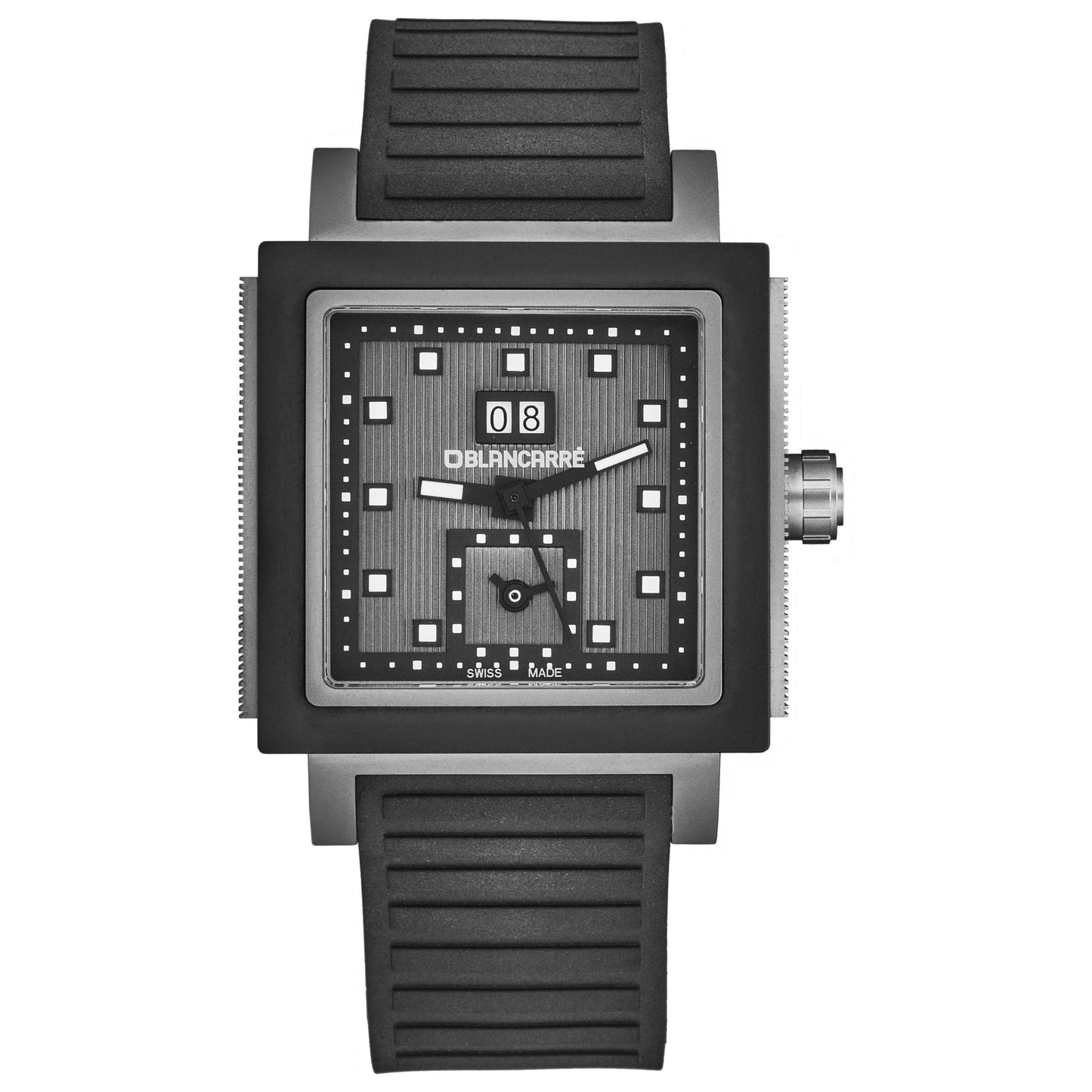 Front view of Blancarre Square Men's Automatic Watch BC0151T1C30201