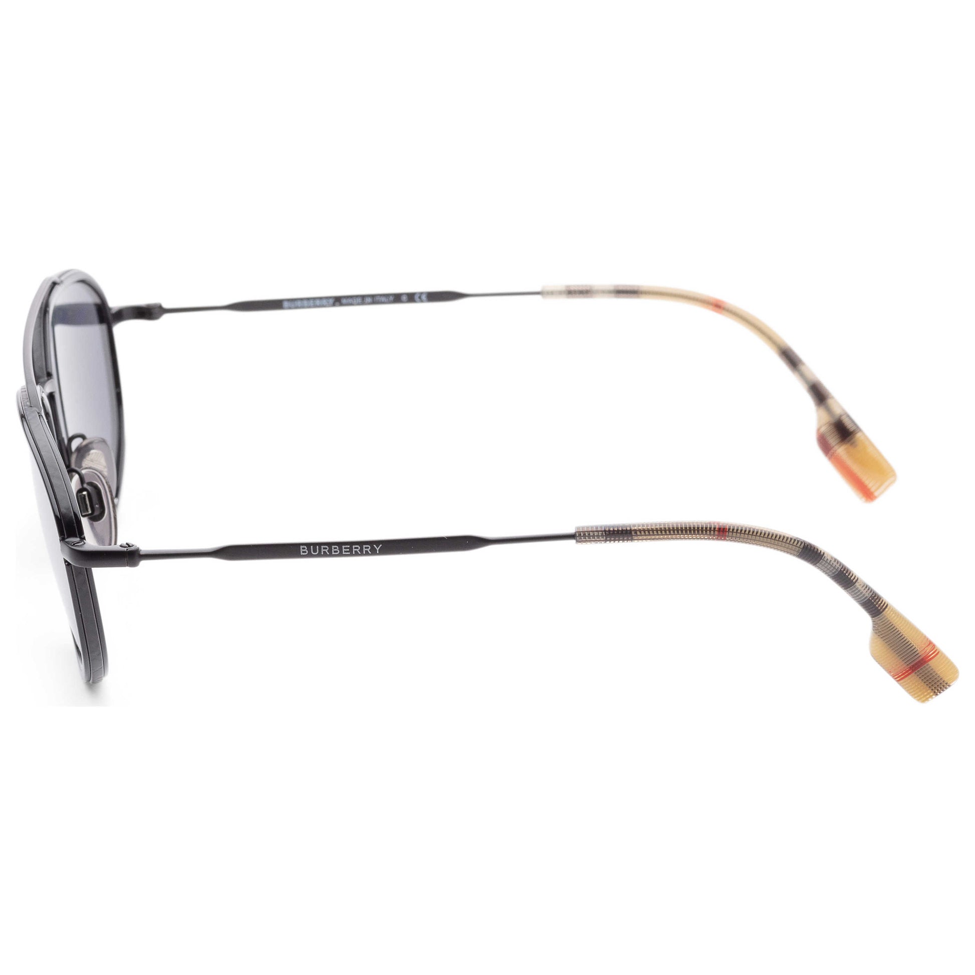 Left view of Burberry Fashion Men's Sunglasses BE3106-10076G56