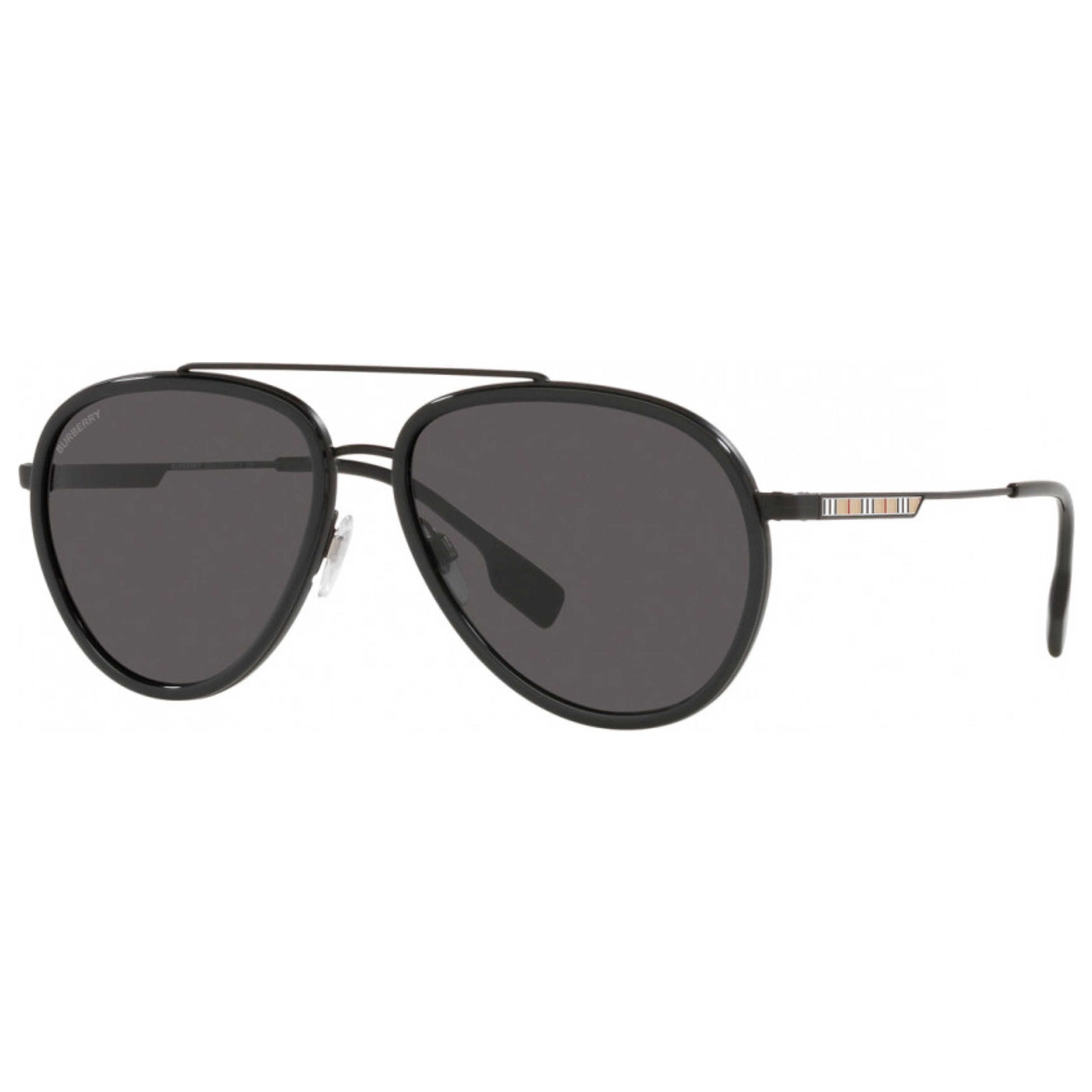 Front view of Burberry Oliver Men's Sunglasses BE3125-100787-59