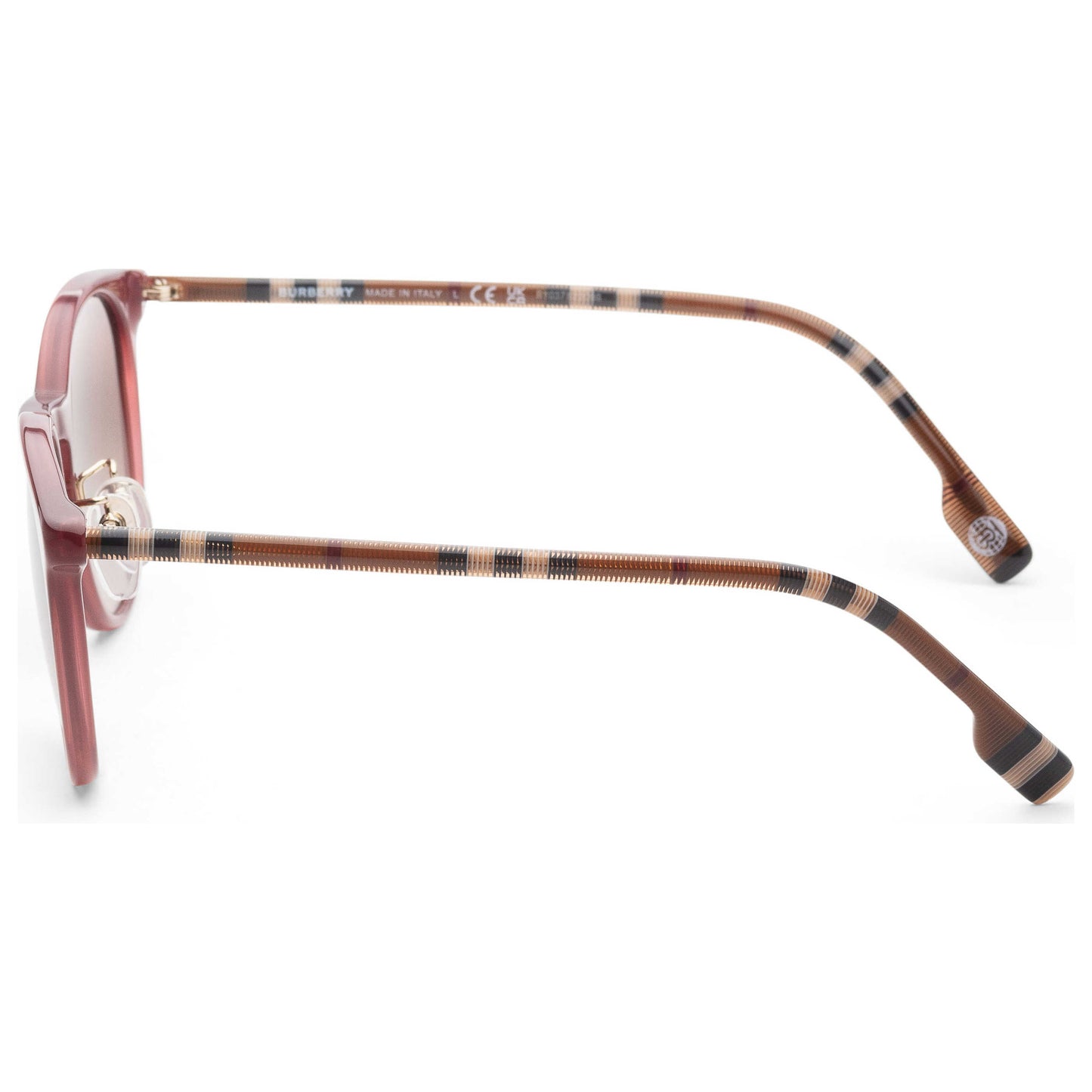 Left view of Burberry Fashion Women's Sunglasses BE4380D-401813-51