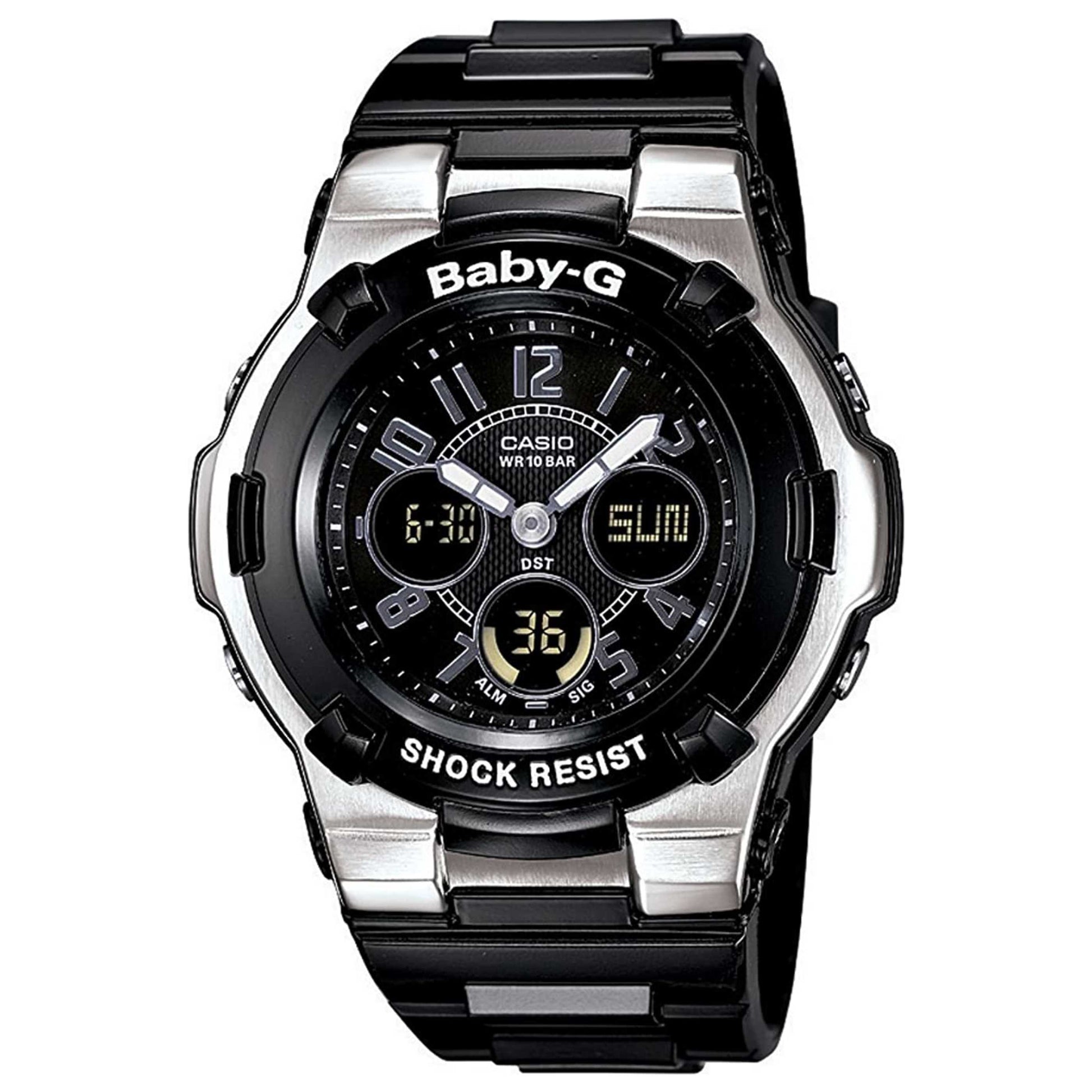 Front view of Casio Baby-G Women's Quartz Watch BGA110-1B2