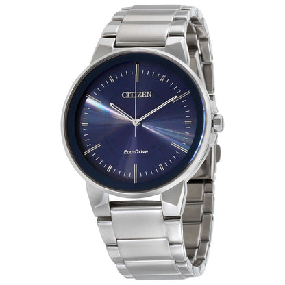 Front view of Citizen AXIOM Men's Solar Powered Quartz Eco-Drive Watch BJ6510-51L