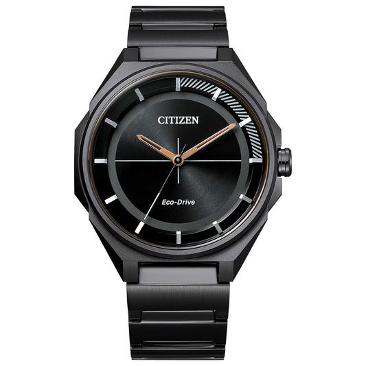 Front view of Citizen Weekender Men's Solar Powered Quartz Eco-Drive Watch BJ6535-51E