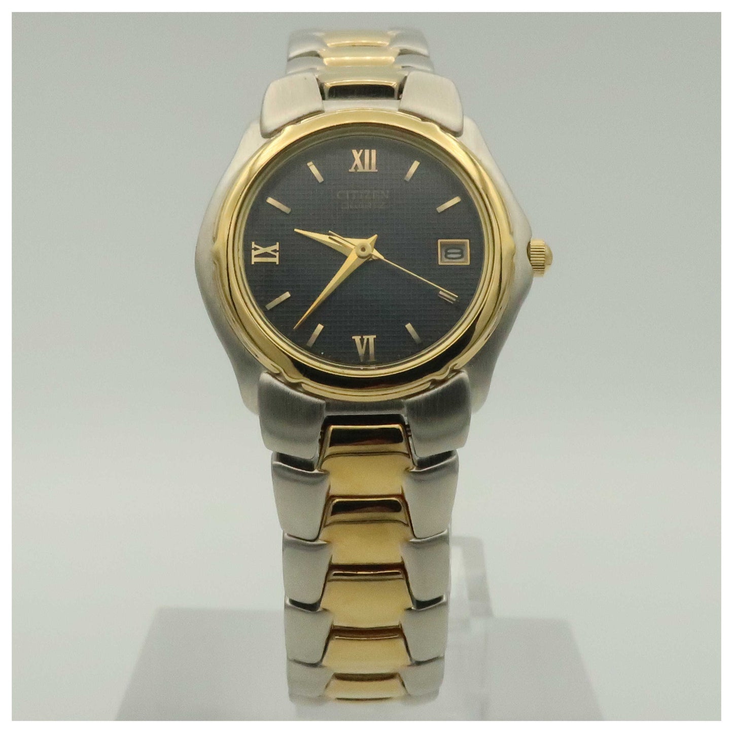 Front view of Citizen Eco-Drive Women's Japanese Quartz (Battery-Powered) Watch BK0414-51A-PO